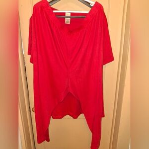 Elegant Red Women's Pant Suit